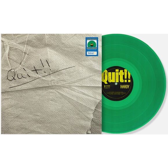 VINYL Hardy: Quit!! Exclusive Translucent Green LP SEALED - Picture 4 of 6